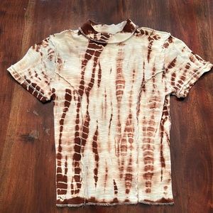 BDG Tie dye semi crop t shirt never worn size M
